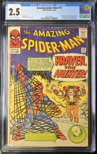 Amazing Spider Man Cgc Gd St Appearance Kraven The Hunter