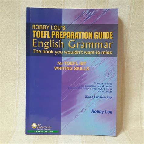 Jual Robby Lous Toefl Preparation Guide English Grammar Shopee Indonesia