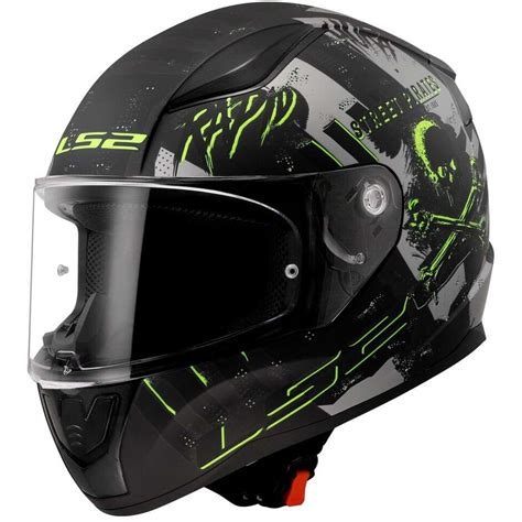 Casco Integrale Moto Ls Ff Rapid Pirates Titanio Opaco Alfamoto