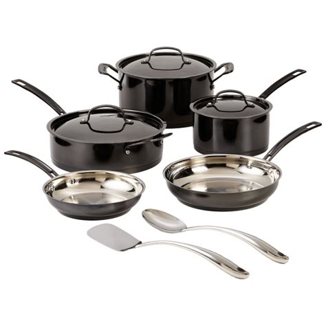 Morningsave Cuisinart 10 Piece Micashine Stainless Steel Cookware Set