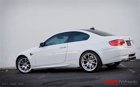 VMR Wheels 19 Hyper Silver V713 On Alpine White BMW E92 M3 Flickr