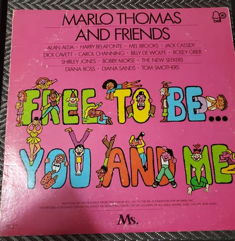 Marlo Thomas & Friends Free To Be You And Me LP Record Vinyl 33 RPM