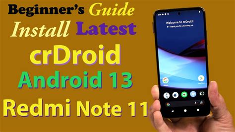 Install crDroid Android 13 on Redmi Note 11 اردو हनद YouTube