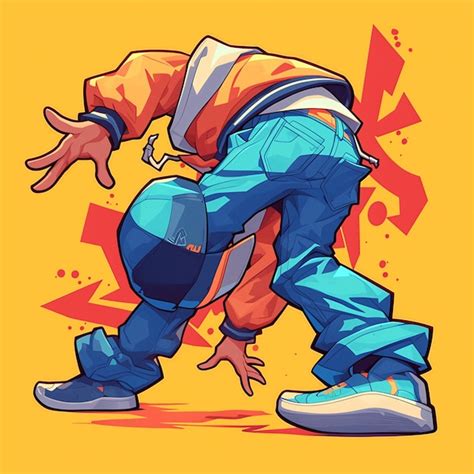 Um Rapaz De Nova Orle Es Faz Breakdance Ao Estilo Dos Desenhos Animados