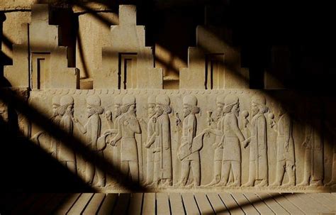 Detail Processional Frieze Persepolis Ancient Persian Books Of