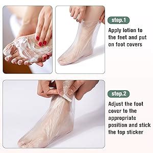 Prousky Pieces Plastic Disposable Booties Paraffin Wax Bath Liners