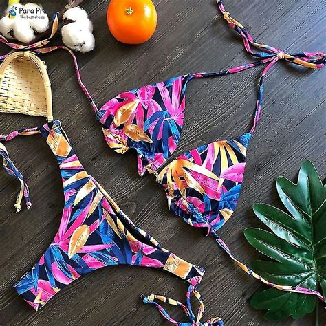 Bandage Micro Bikini Mini Halter Badpak Fruugo BE