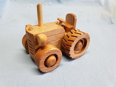 Wooden Toy Tractor | Wooden toys, Toys, Wooden