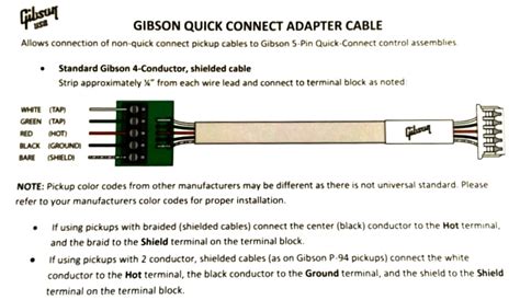 Gibson Quick Connect Wiring Diagram Heavy Wiring