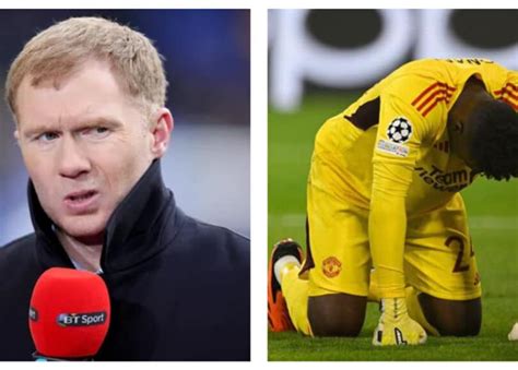 André Onana sous le feu des critiques Paul Scholes pointe du doigt la