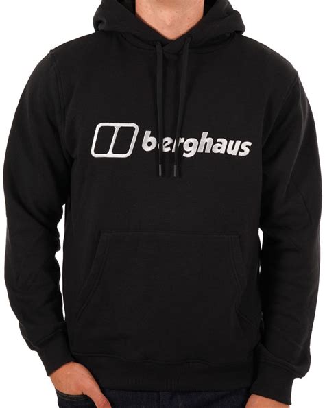 Berghaus Logo Hoody Black - 80s Casual Classics