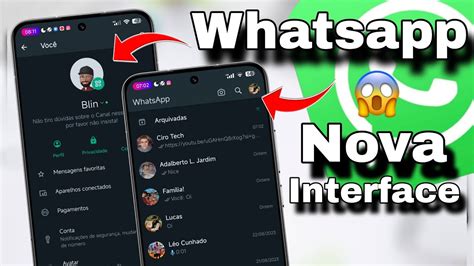 Omg In Dito Whatsapp Lan Ou Nova Interface Em Sua Ltima Vers O