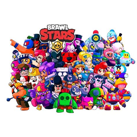 STL File Pack Of 7 Brawl Stars Brawlers Number 3 3D Printable Model