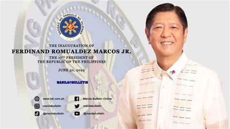 Inauguration Of Ferdinand Bongbong Marcos Jr The Th President Of