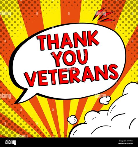 Sign Displaying Thank You Veterans Business Overview Expression Of