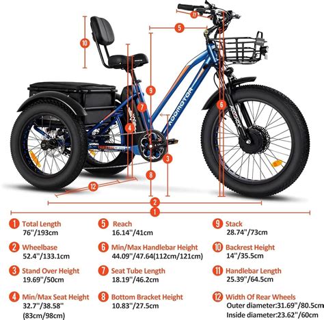 Addmotor Motan triciclo eléctrico de 3 ruedas con motor de 750 W 48 V