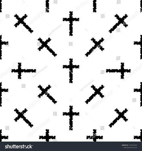 Christian Cross Pattern Background