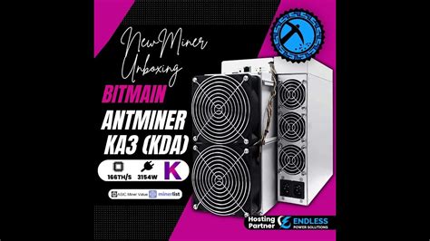 Bitmain Antminer KA3 Unboxing Test MillionMiner YouTube