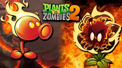 FLOR METEORO CONTRA LANZAGUISANTES DE FUEGO Plants Vs Zombies 2 YouTube