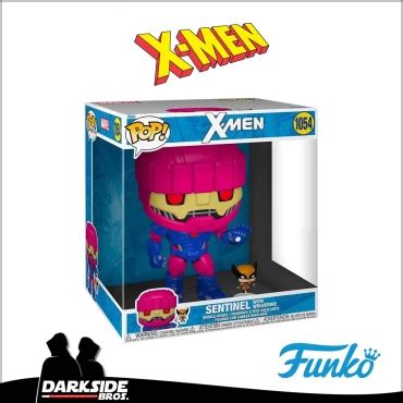 X MEN Sentinel With Wolverine Pop Jumbo Exclusivo Funko