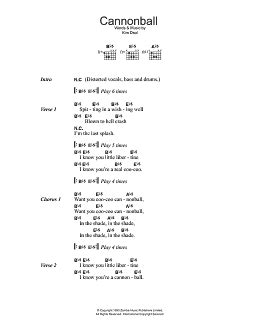 Cannonball Guitar Chords