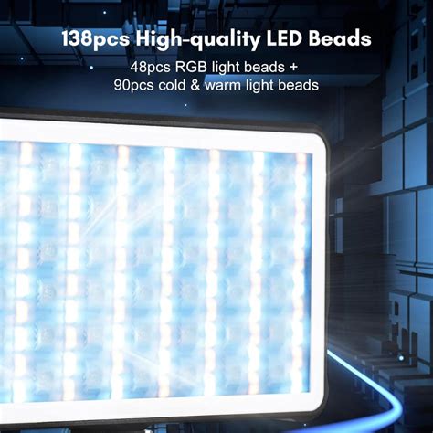 Rgb Led Light Pocket Video Light Led Fill Light Panel 2500k 9000k