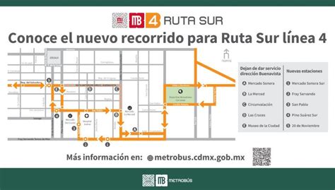 Metrobús Línea 4 Ruta Sur Tendrá Cambios Gobierno Cdmx