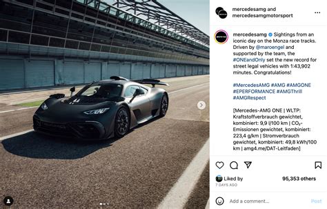 Mercedes Amg One Smashes Production Car Lap Record At Monza