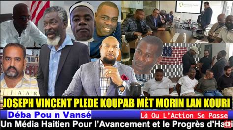 Joseph Vincent Plede Koupab M T Morin Lan Kouri Jij Walter Rankontre