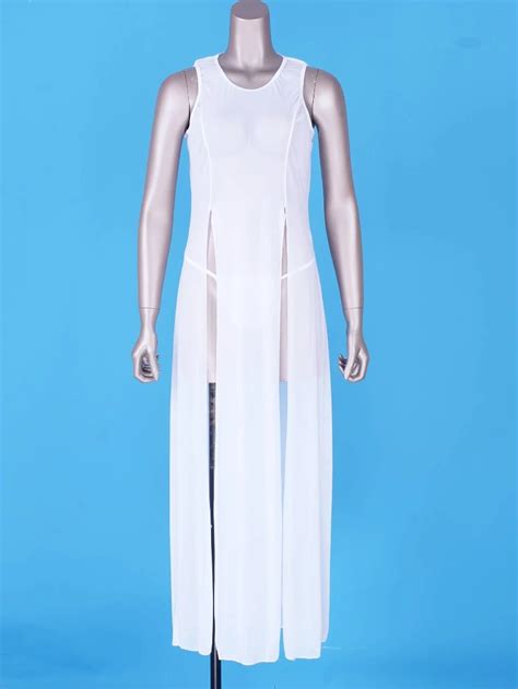 Women Transparent Mesh Split Bikini Cover Ups With G String Sexy Nighty Nightdress Buy Bikini