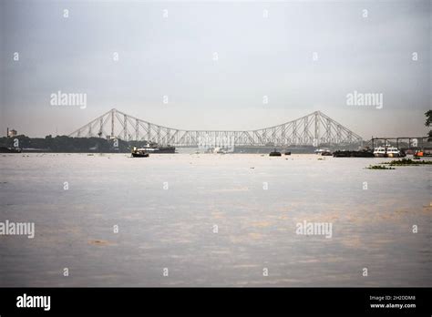 Beautiful View Of The Howrah Bridge Kolkata India Stock Photo Alamy