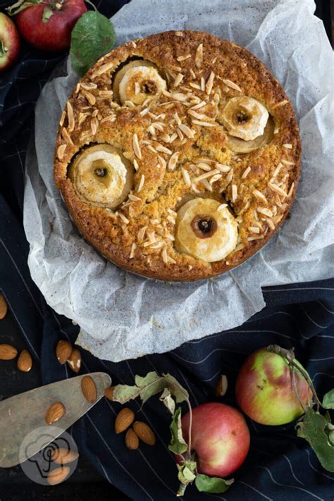 Bratapfelkuchen Mit Marzipan K Chentraum Purzelbaum