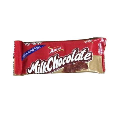 Brown Amul Milk Flavour Bar Shape Chocolate Source Of Calcium Vitamin