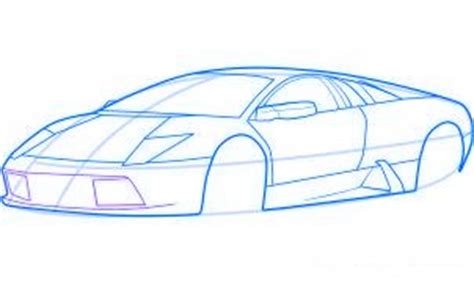 Comment Dessiner Une Voiture De Sport Lamborghini Murcielago Allodessin