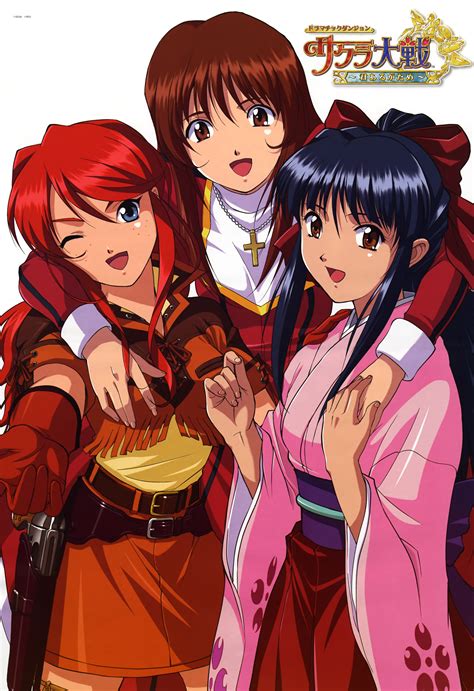 Shinguuji Sakura Erica Fontaine And Gemini Sunrise Sakura Taisen And