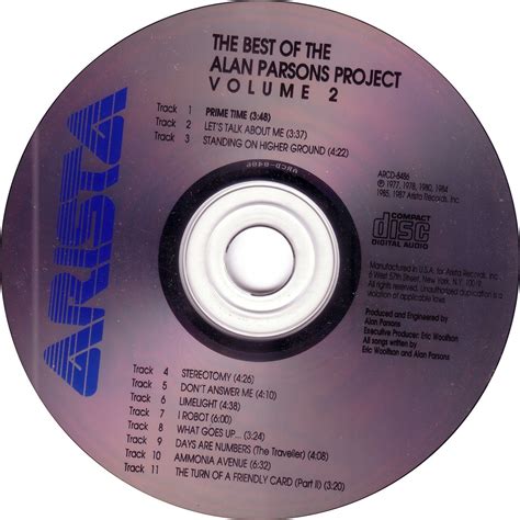 The Best Of The Alan Parsons Project Vol 2 Alan Parsons Project