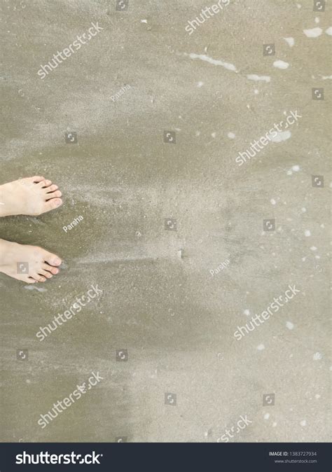Naked Feet Beach Barefeet Nature Backgroundsand Stock Photo Edit Now 1383727934