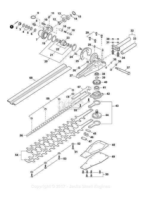 Echo Hedge Trimmer Parts Diagram