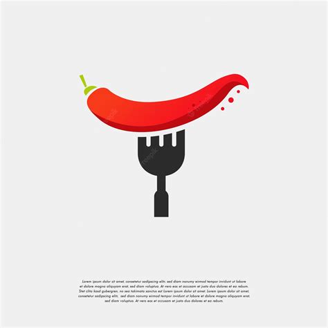 Premium Vector Spicy Food Restaurant Logo Designs Vector Chili And Fork Logo Symbol