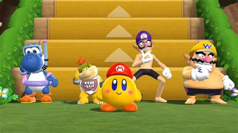 Race To Victory Yoshi Vs Bowser Jr Vs Waluigi Vs Wario In Mario Party