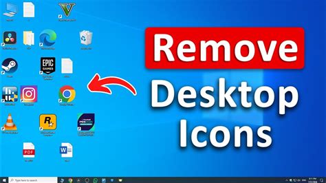 How To Remove Desktop Icons In Windows 10 Without Deleting Them Youtube