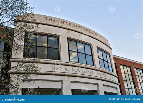 The Main Library On The Campus Of The University Of Memphis Editorial