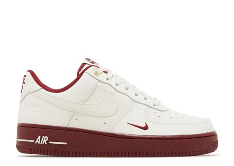 Wmns Air Force 1 07 Se 40th Anniversary Sail Team Red Nike Dq7582 100 Sailmetallic