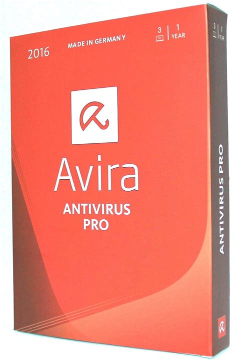 Avira Antivirus Pro 2016 3 Users 1 Year Software