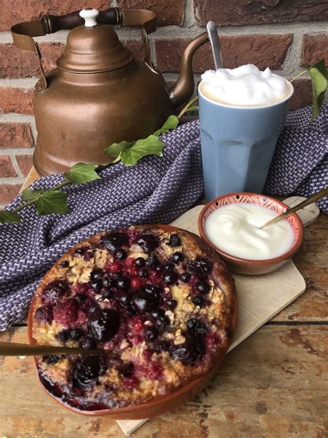 1 Persoons Baked Oats Oftewel Gebakken Havermout Met Fruit Cups