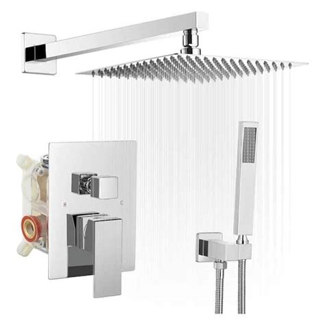 Single Handle Spray Square Shower Faucet Gpm With High Pressure