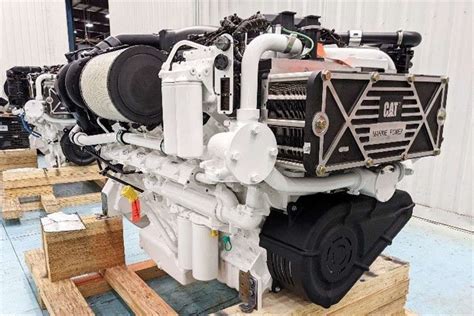 Caterpillar C32b Triple Turbo Marine Engine Power 60 Off