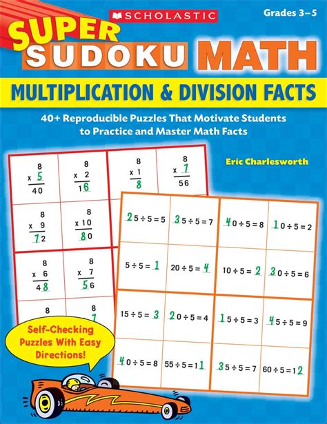 Amazon.com: Super Sudoku Math: Multiplication & Division Facts: 40 ...