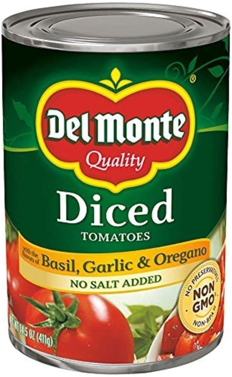 Amazon Hunt S Diced No Salt Added Basil Garlic Oregano Tomatoes