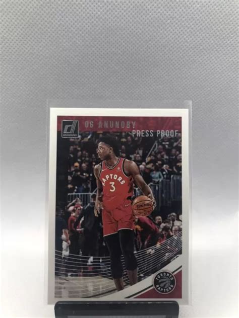 2018 19 PANINI DONRUSS épreuve presse 349 OG Anunoby 23 New York